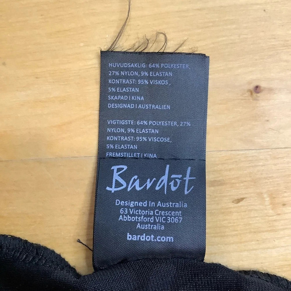 BARDOT Black Velvet Brocade Leopard Bodysuit - Picture 12 of 15